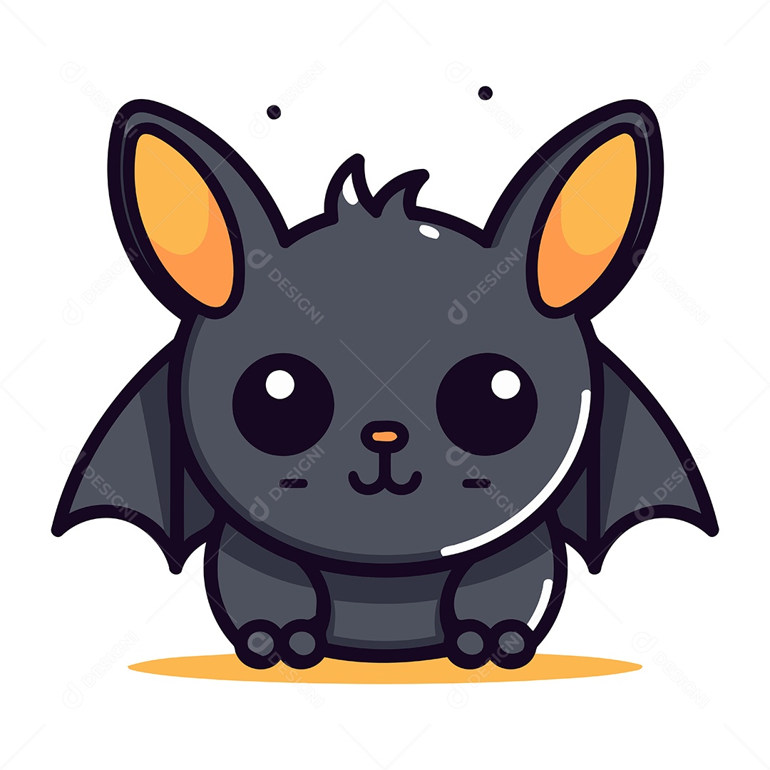 Morcego Desenho Animado Ilustração Vetor EPS