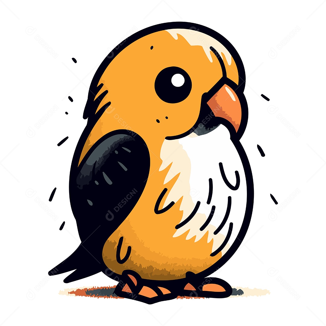 Pinguim Desenho Animado Ilustração Vetor EPS