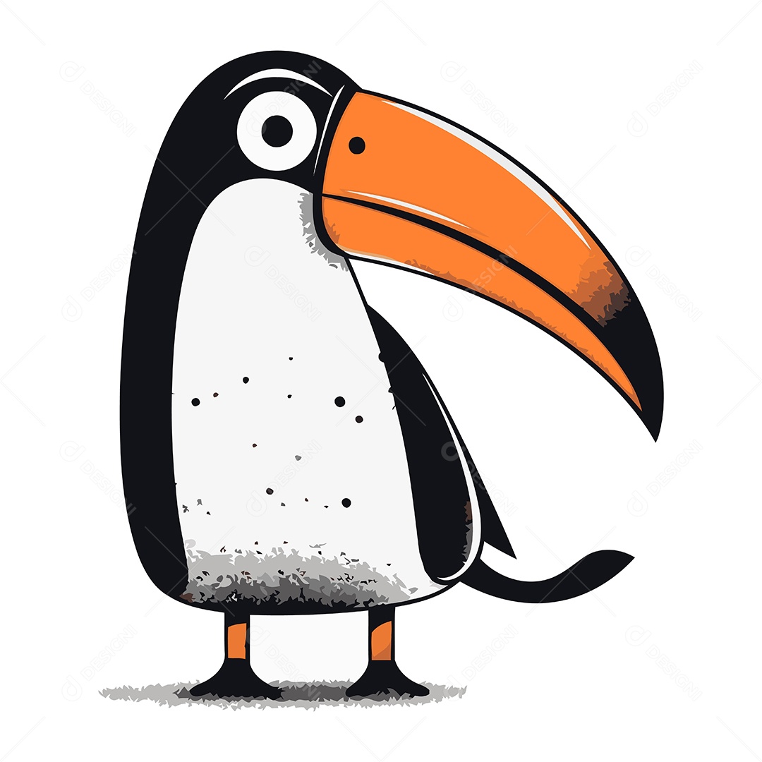 Tucano Desenho Animado Ilustração Vetor EPS