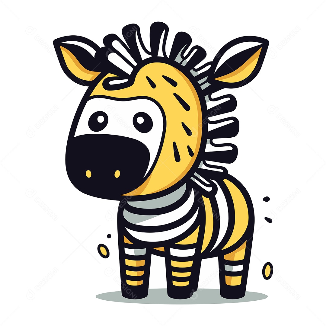 Tigre Desenho Animado Ilustração Vetor EPS