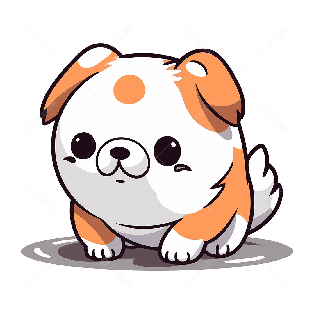 Cachorro Desenho Animado Ilustração Vetor EPS
