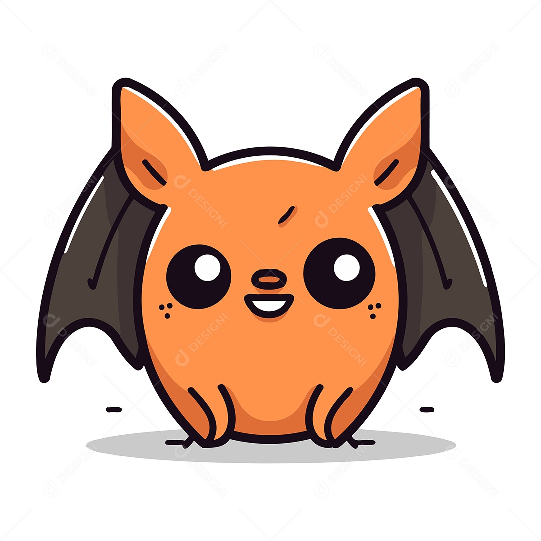 Morcego Desenho Animado Ilustração Vetor EPS