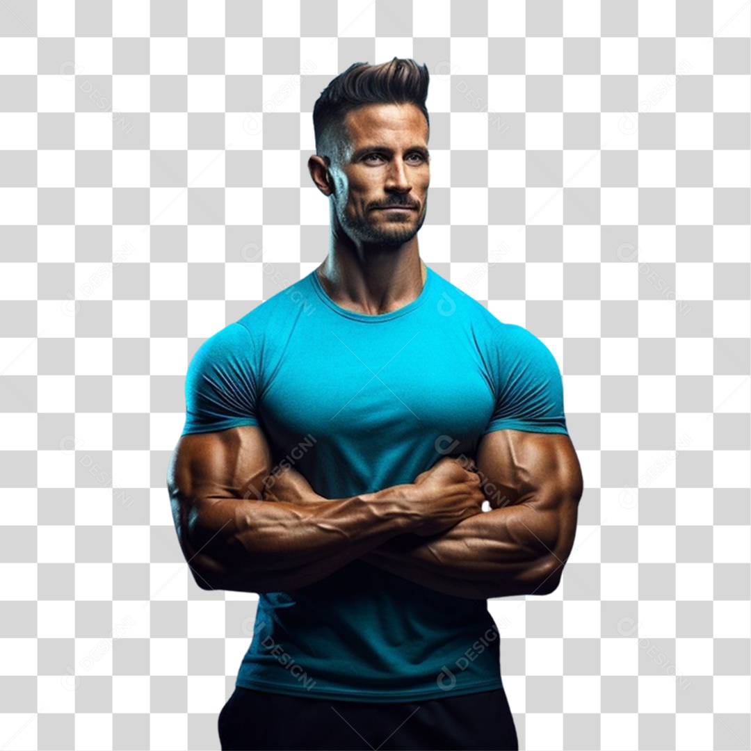 Fisiculturista Musculação PNG Transparente