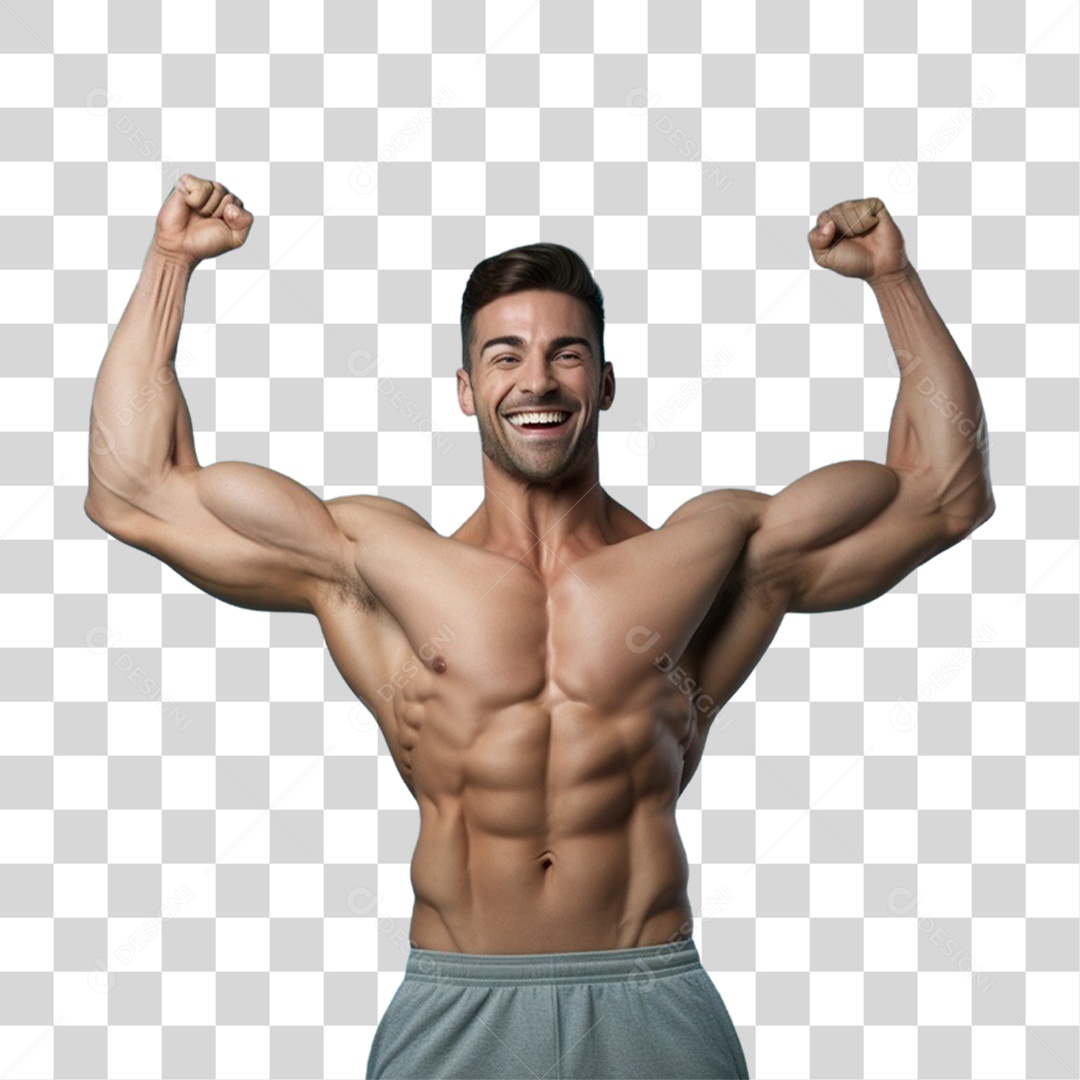 Fisiculturista Musculação PNG Transparente