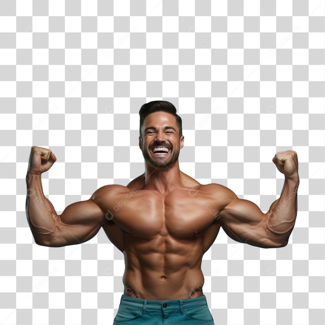 Fisiculturista Musculação PNG Transparente