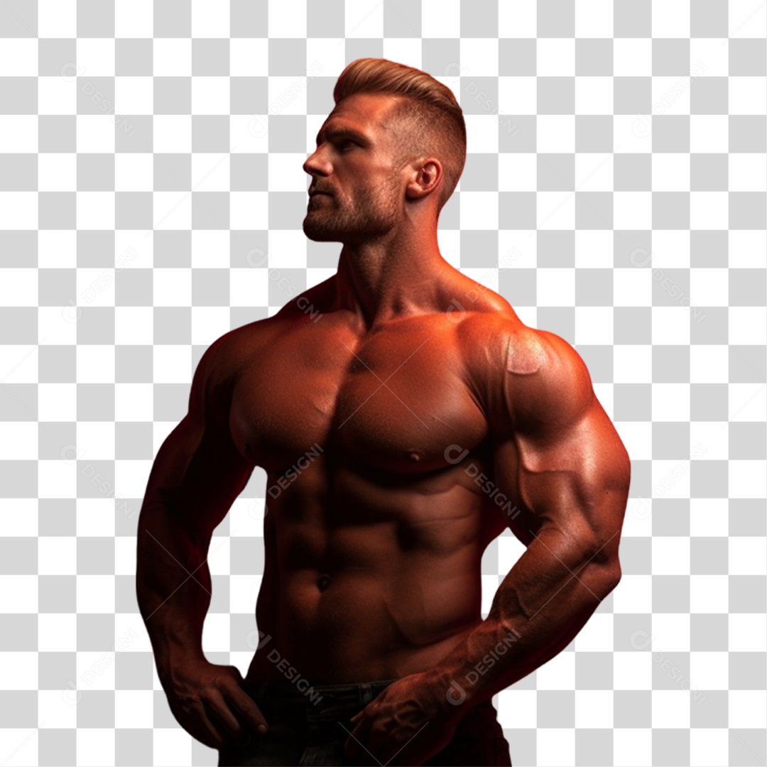 Fisiculturista Musculação PNG Transparente