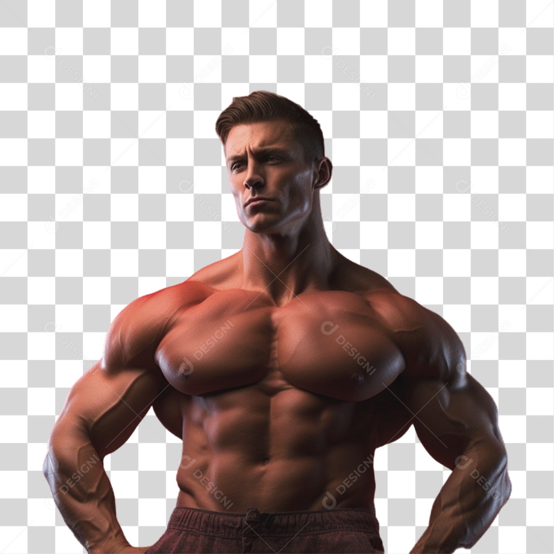 Fisiculturista Musculação PNG Transparente