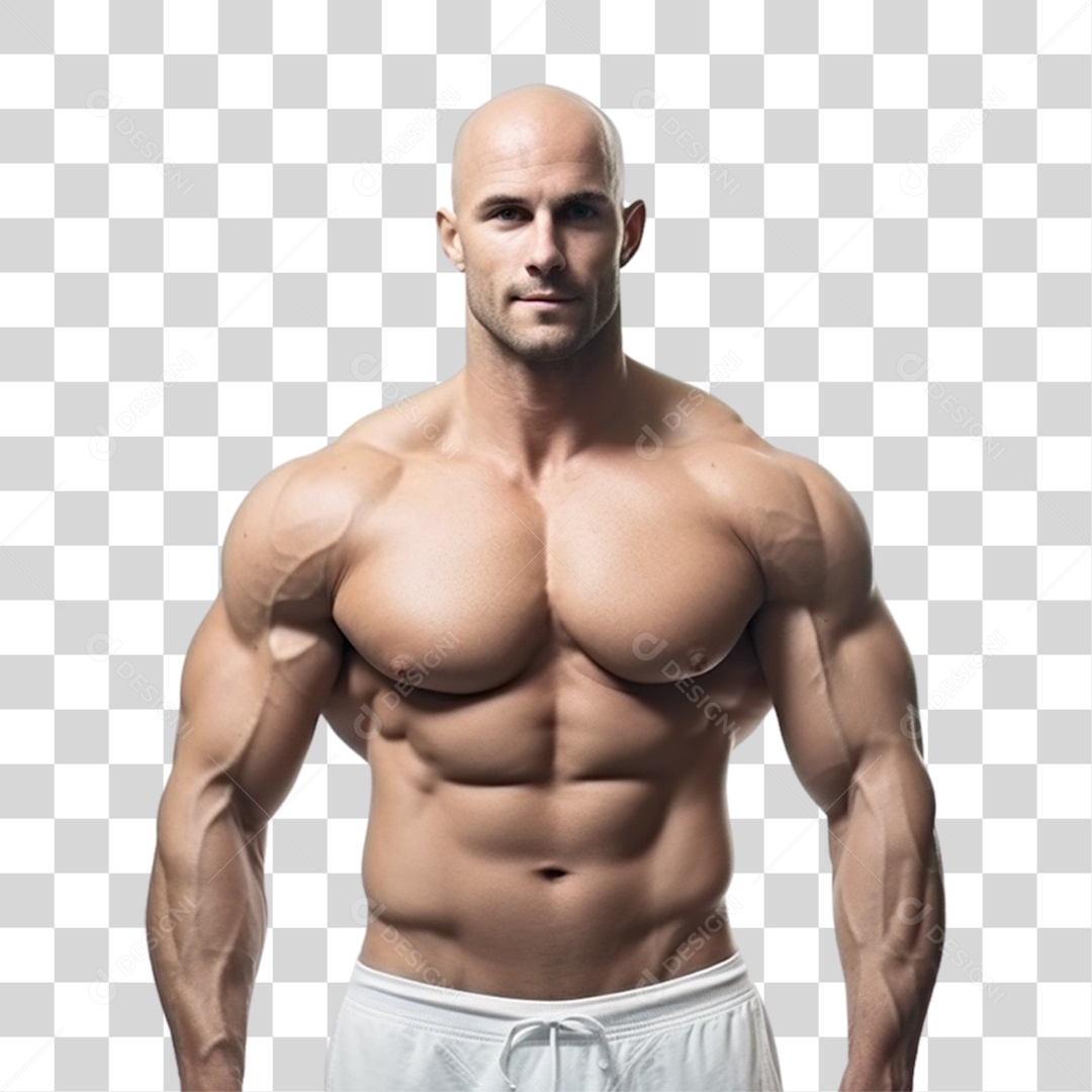 Fisiculturista Musculação PNG Transparente
