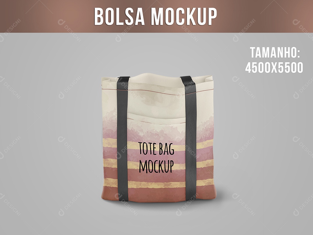 Bolsa Mockup PSD Editável