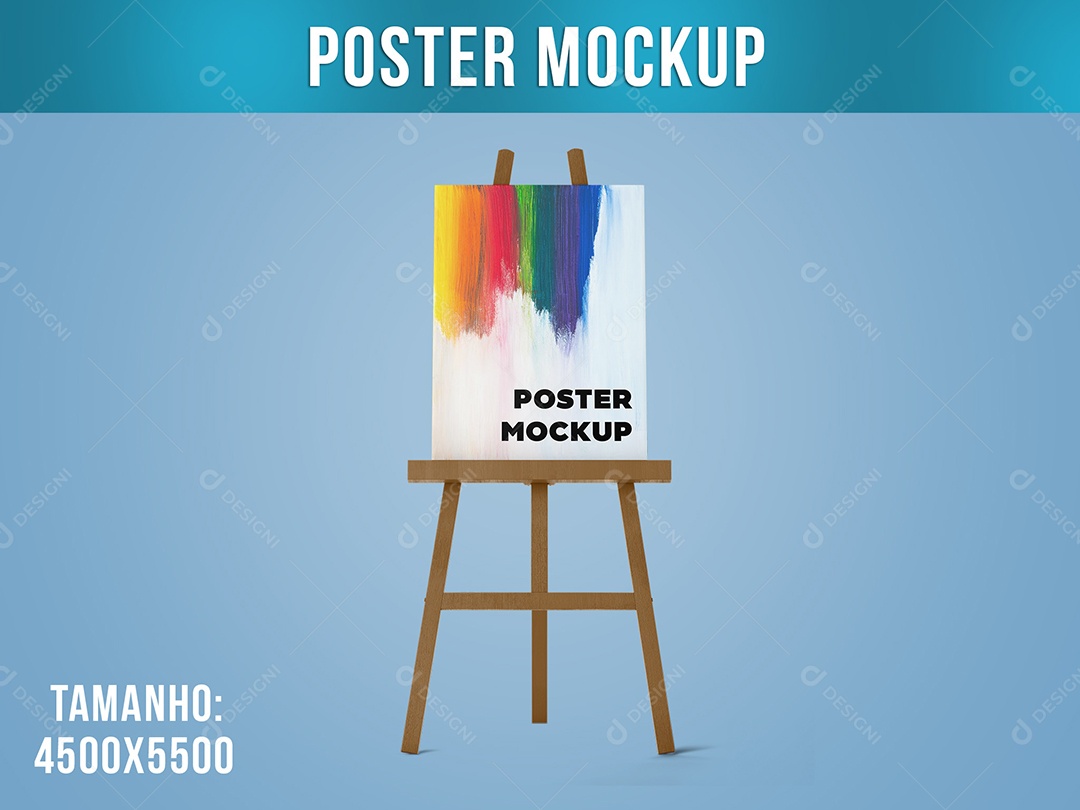 Mockup Quadro De Pintura Poster PSD Editável