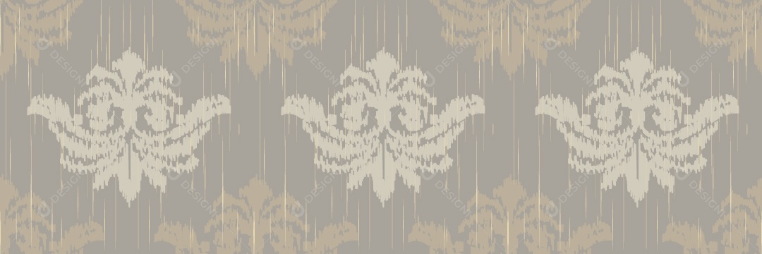 Ilustração Padrão Tribal Tradicional Colorida Vetor EPS