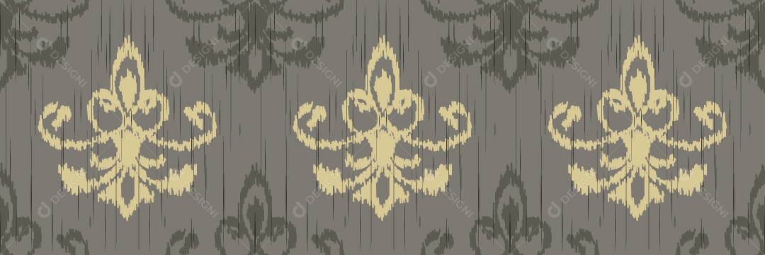 Ilustração Padrão Tribal Tradicional Colorida Vetor EPS