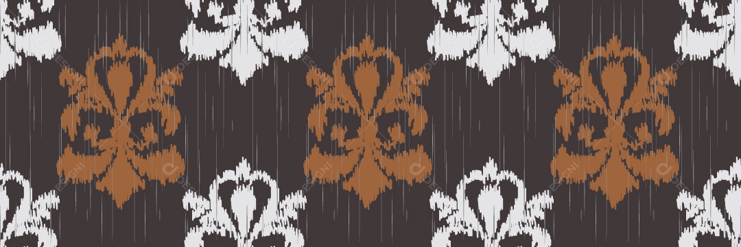 Ilustração Padrão Tribal Tradicional Colorida Vetor EPS