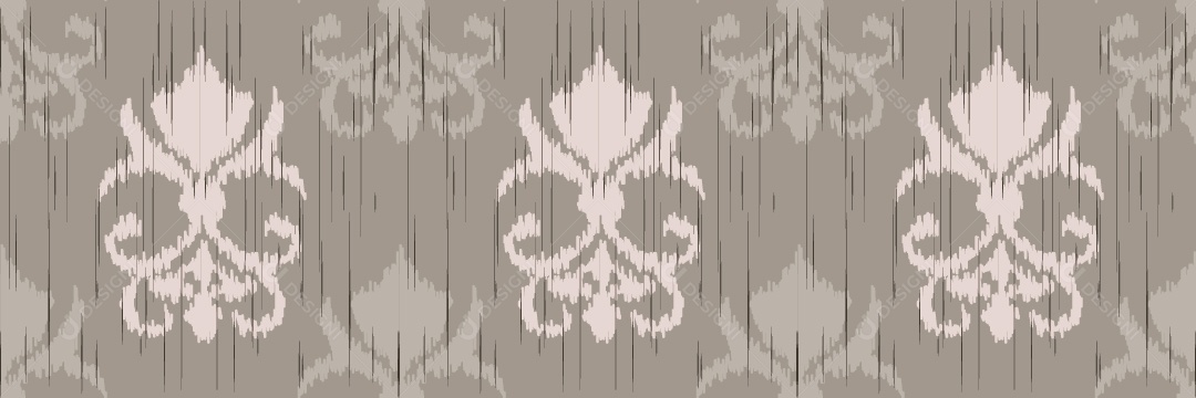 Ilustração Padrão Tribal Tradicional Colorida Vetor EPS