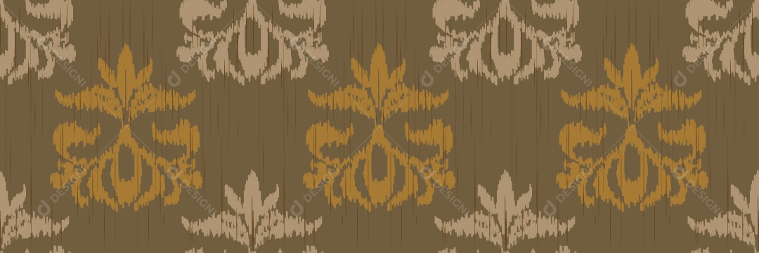 Ilustração Padrão Tribal Tradicional Colorida Vetor EPS