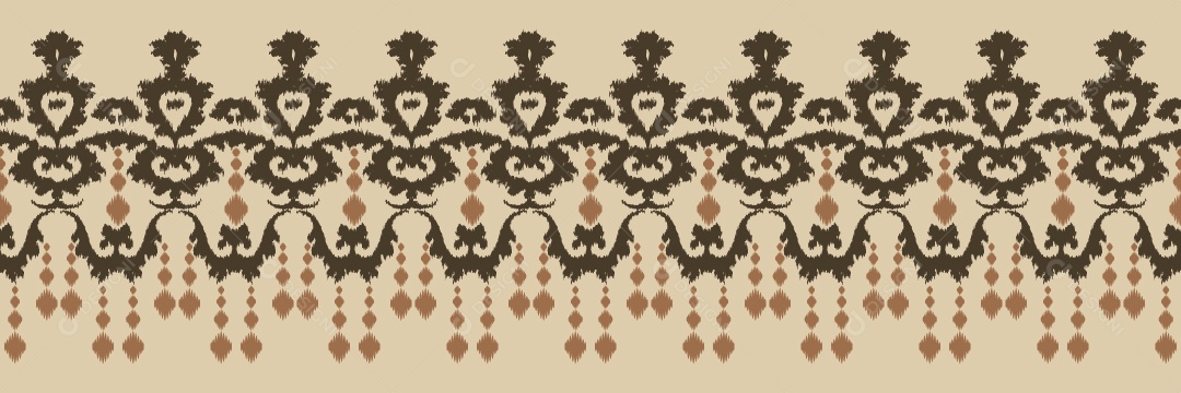 Padrão Tribal Tradicional Ilustração Colorida Vetor EPS