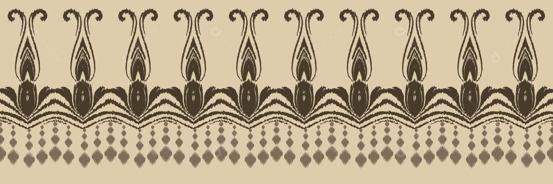 Padrão Tribal Tradicional Ilustração Colorida Vetor EPS