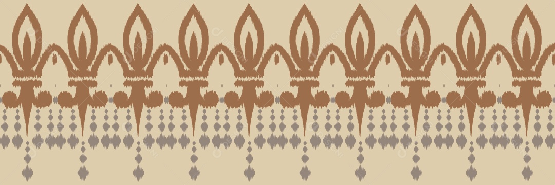 Padrão Tribal Tradicional Ilustração Colorida Vetor EPS