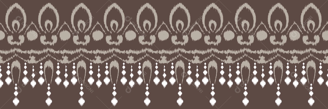 Padrão Tribal Tradicional Ilustração Colorida Vetor EPS