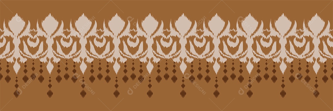 Padrão Tribal Tradicional Ilustração Colorida Vetor EPS