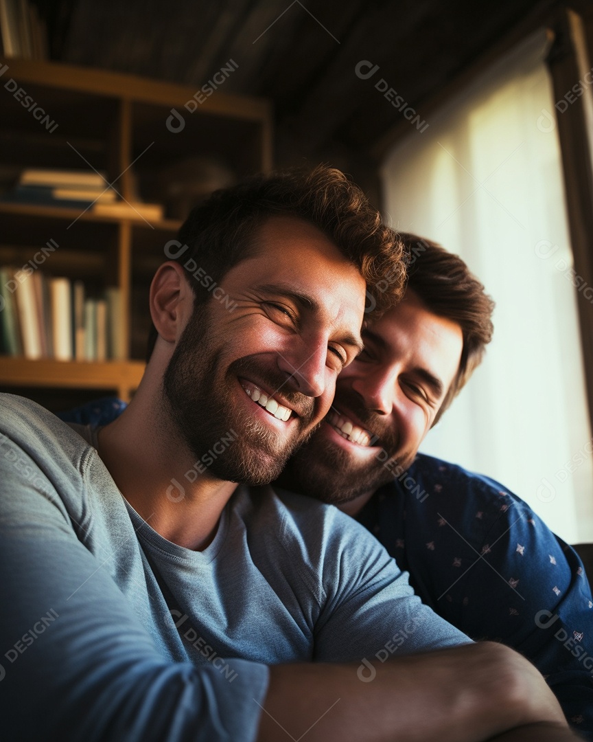 Casal de homens homossexuais