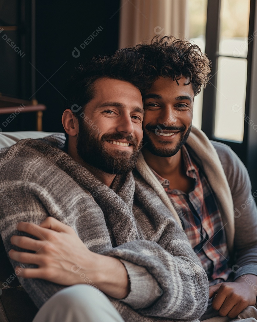 Casal de homens homossexuais