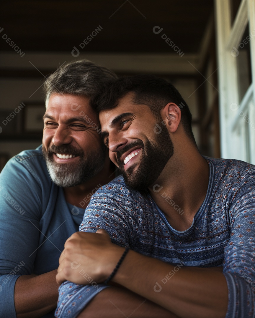 Casal de homens homossexuais