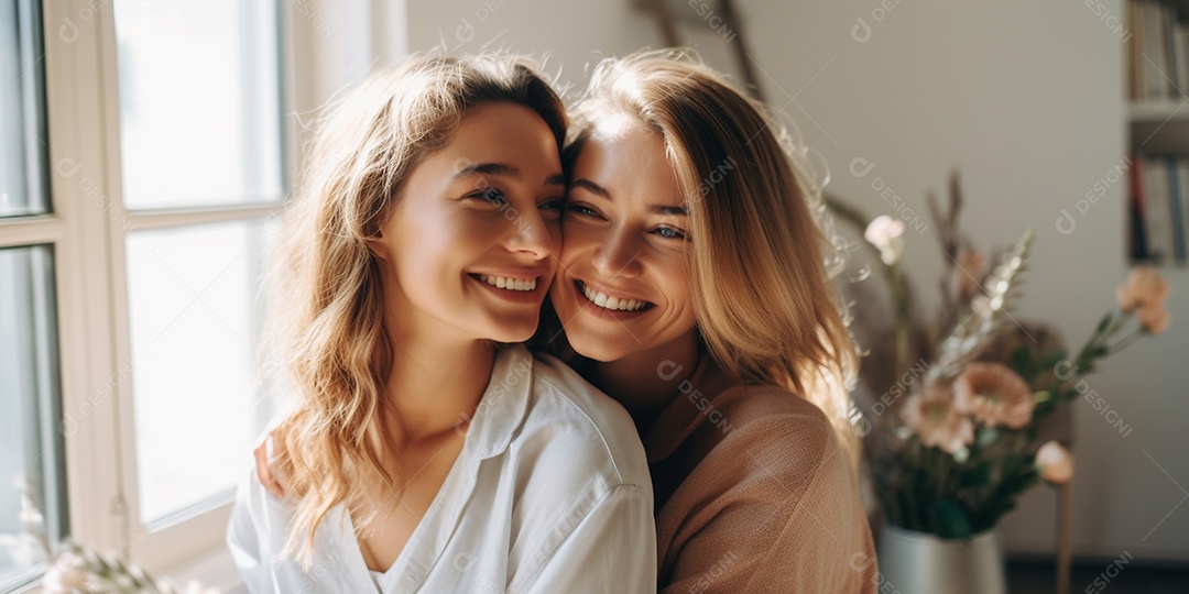 Casal de mulher homossexual