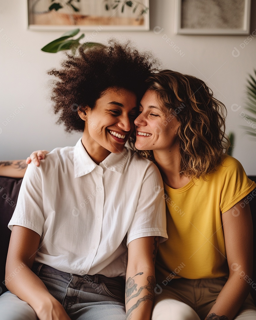 Casal de mulher homossexual