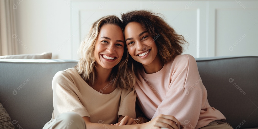 Casal de mulher homossexual