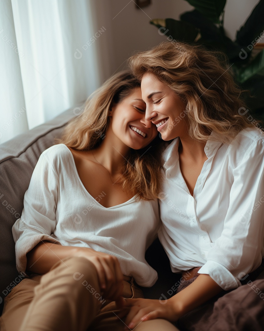 Casal de mulher homossexual