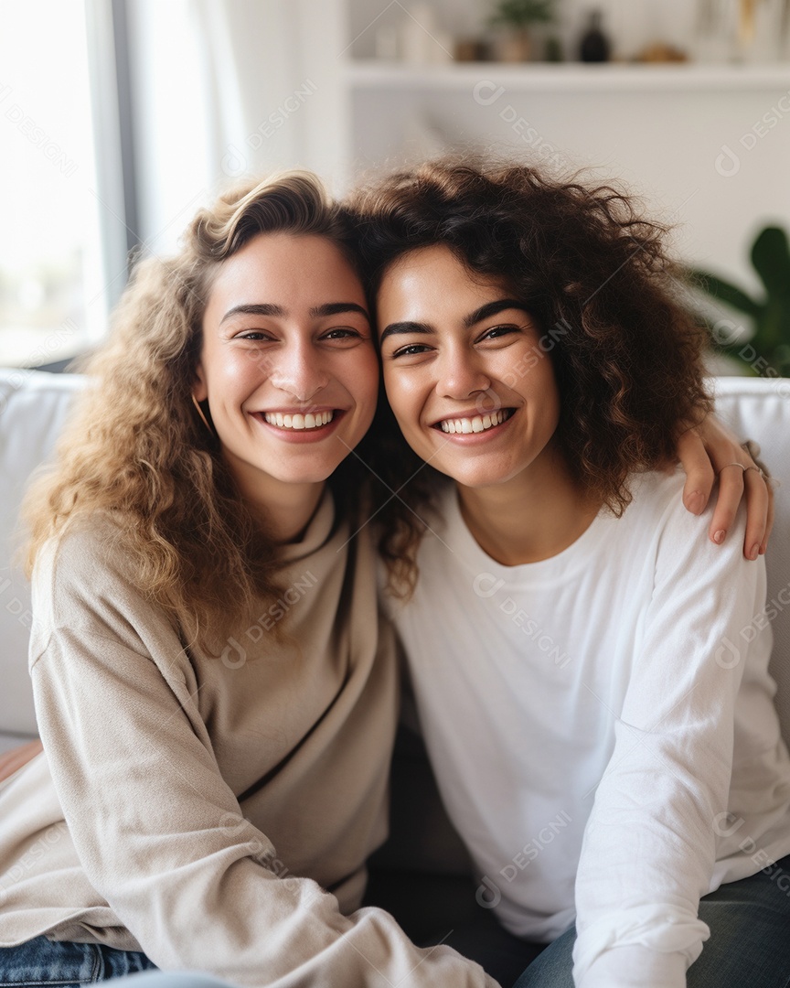 Casal de mulher homossexual