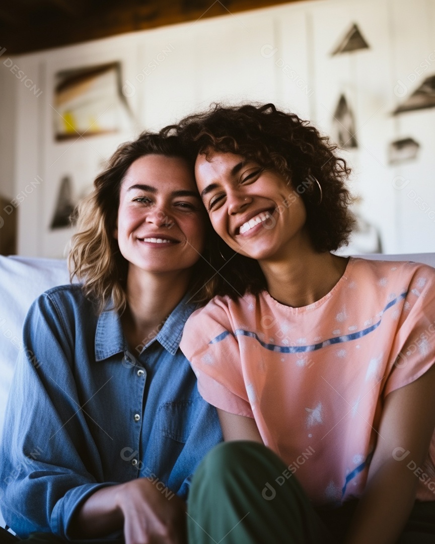 Casal de mulher homossexual