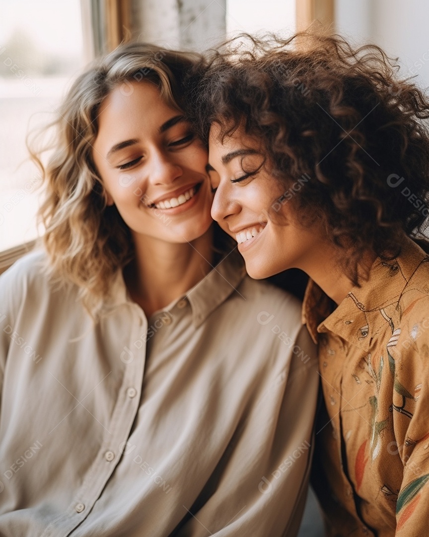 Casal de mulher homossexual