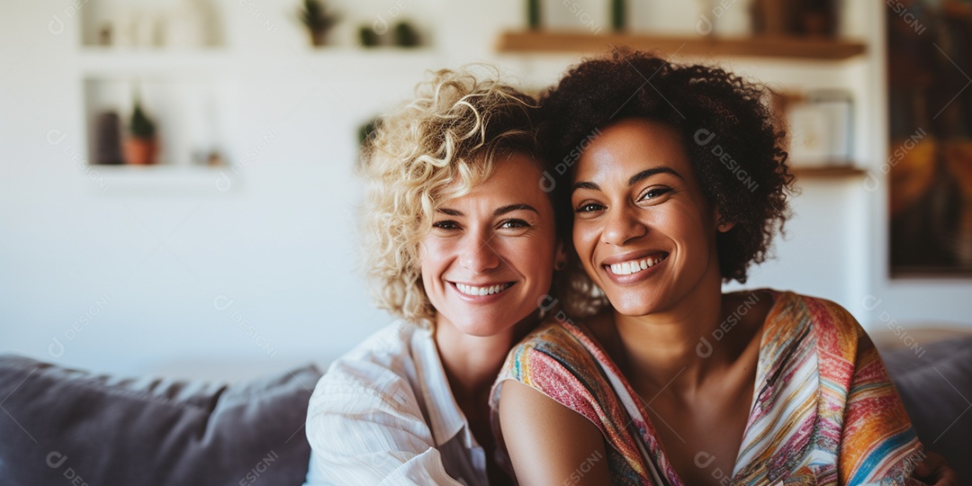 Casal de mulher homossexual