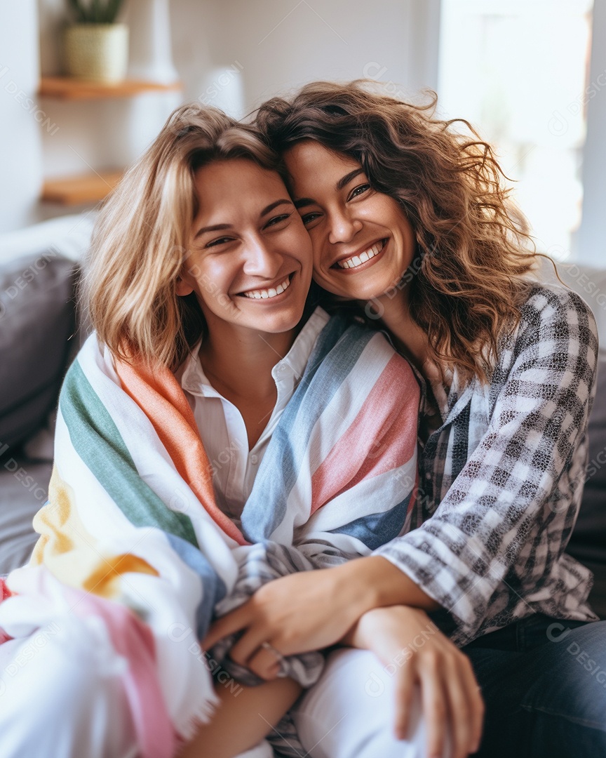 Casal de mulher homossexual