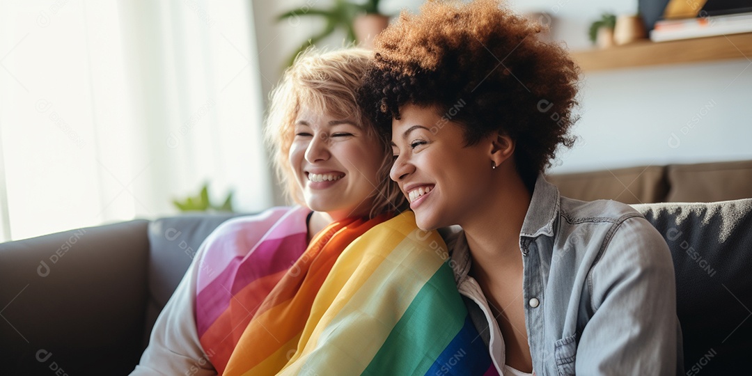 Casal de mulher homossexual