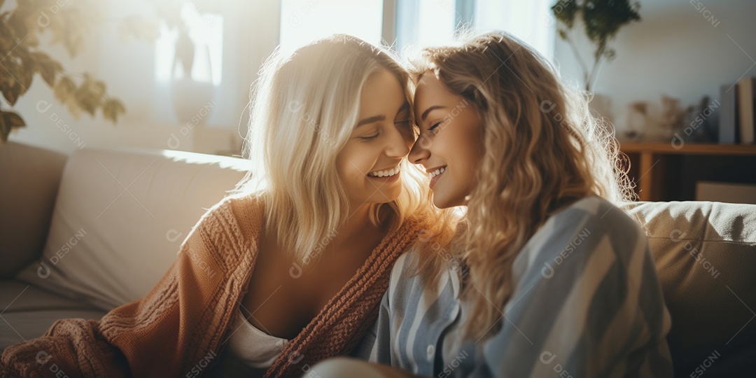 Casal de mulher homossexual