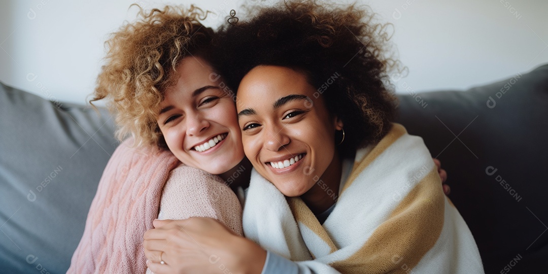 Casal de mulher homossexual