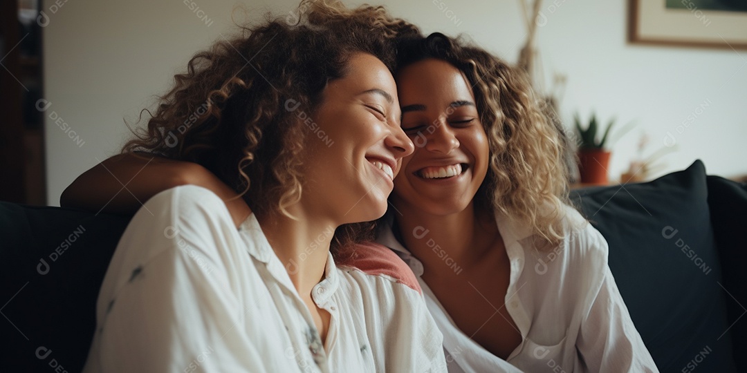 Casal de mulher homossexual