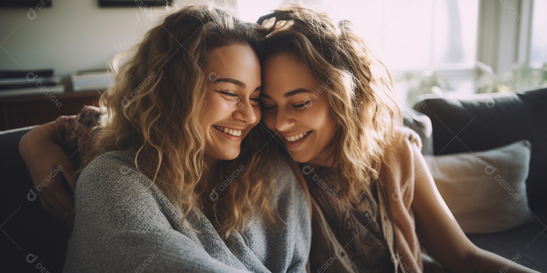 Casal de mulher homossexual