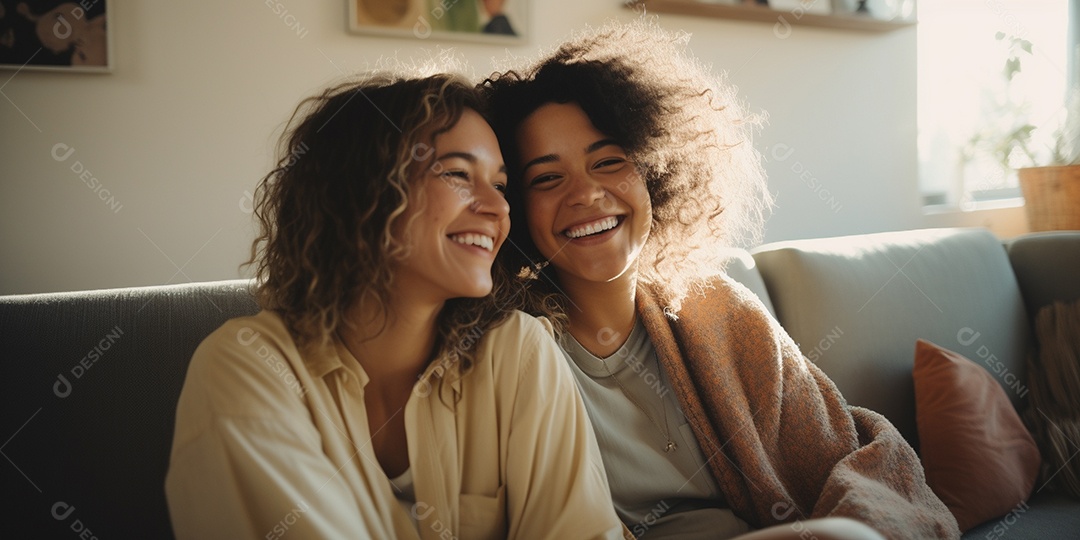 Casal de mulher homossexual