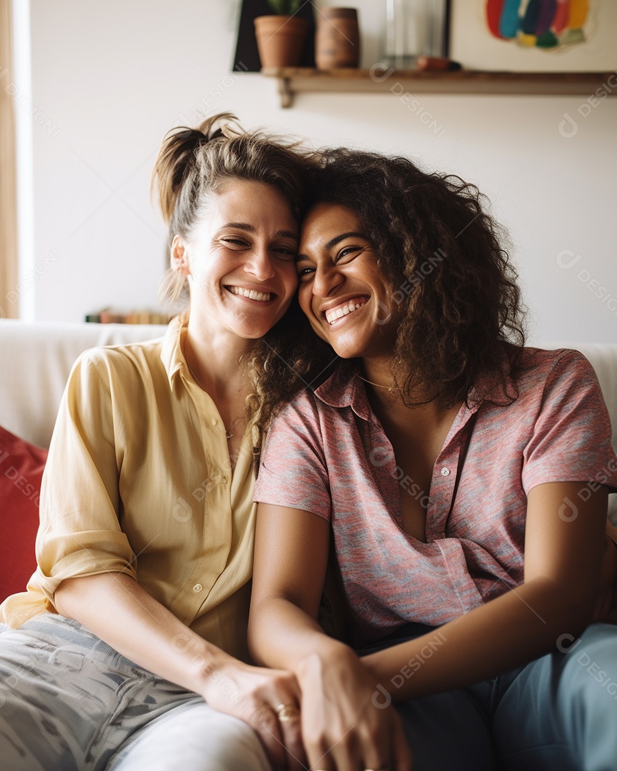 Casal de mulher homossexual