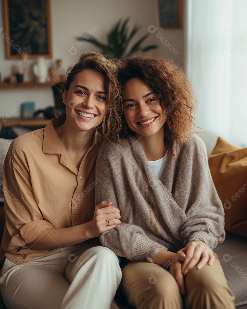 Casal de mulher homossexual