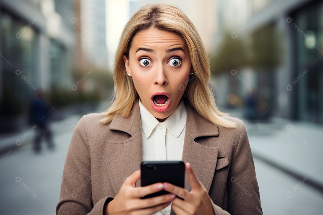 Uma empresária chocada