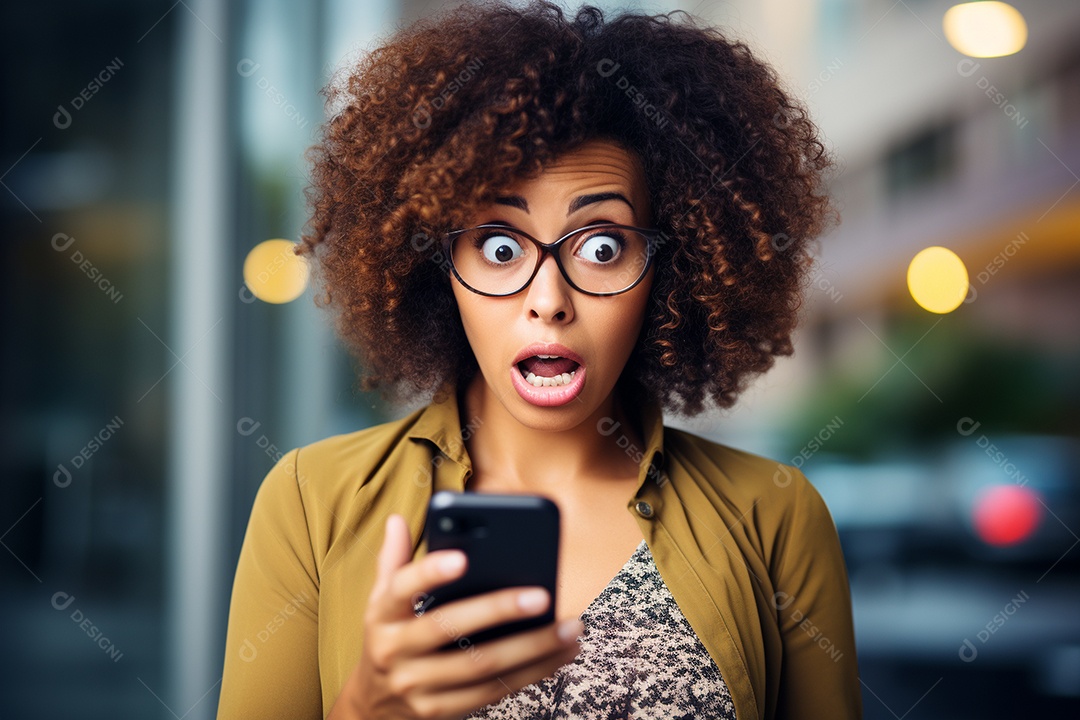 Uma empresária chocada