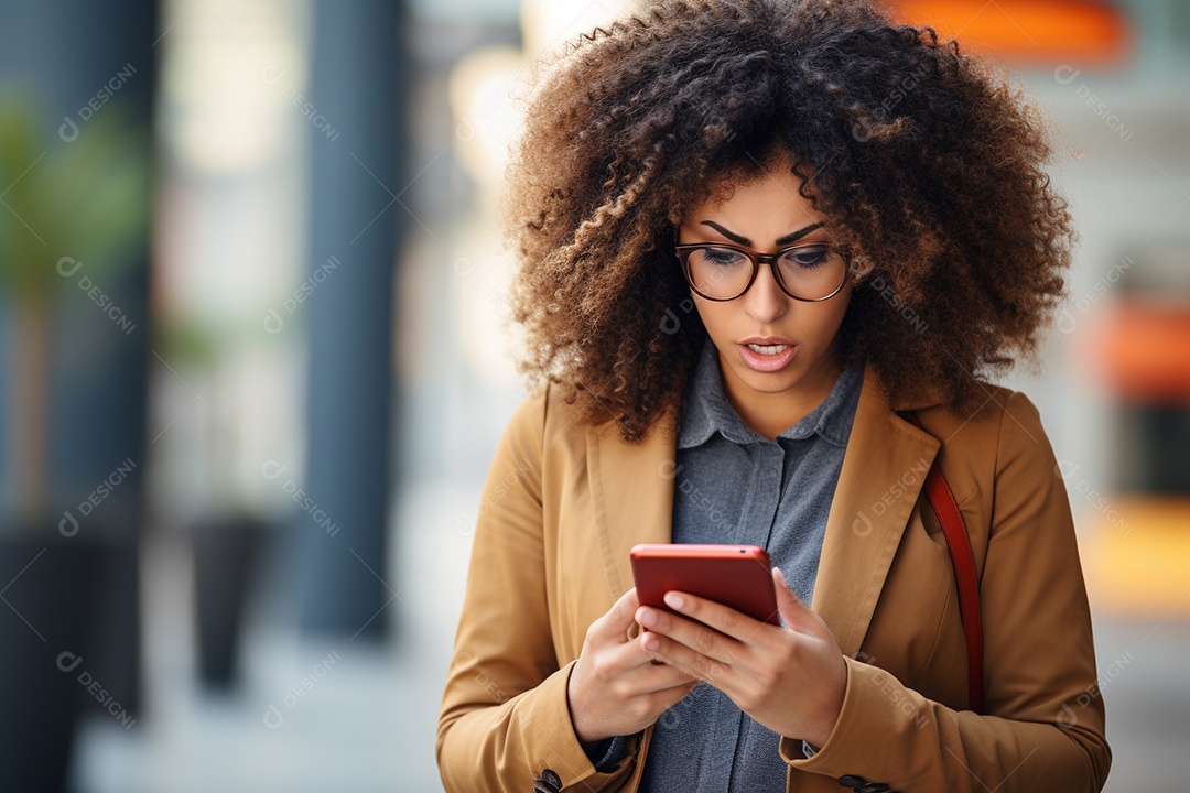 Uma empresária chocada