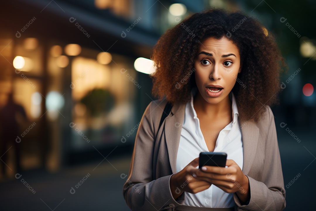 Uma empresária chocada