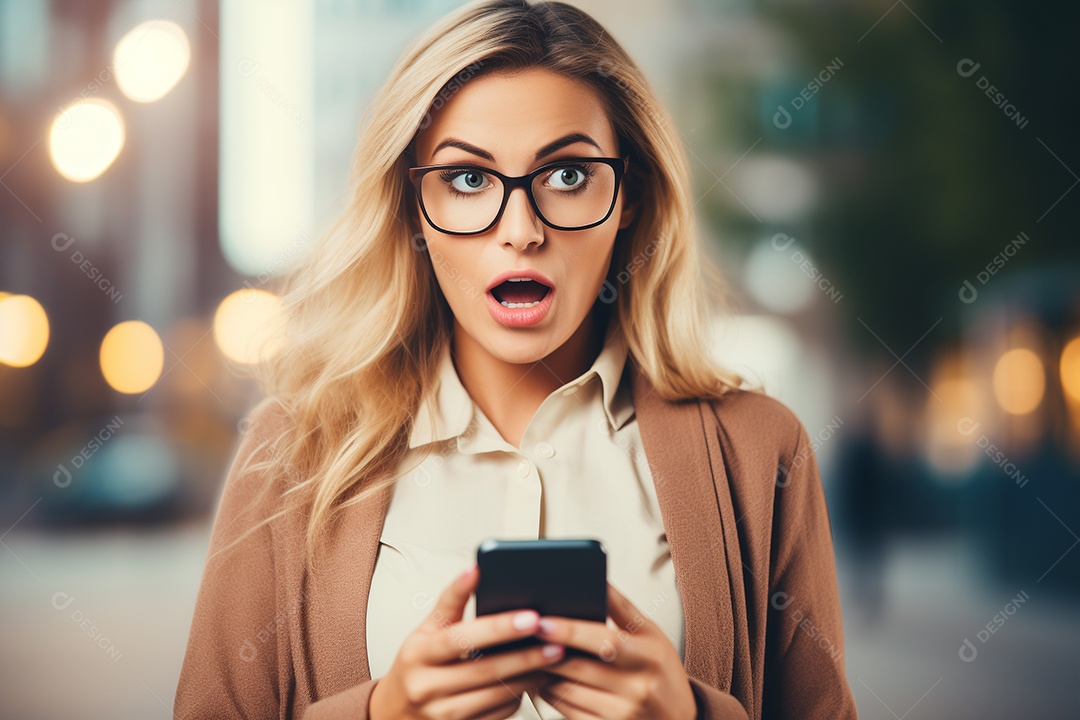 Uma empresária chocada