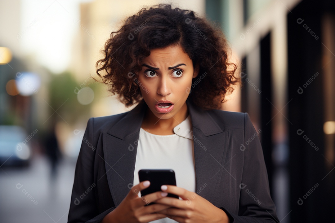 Uma empresária chocada